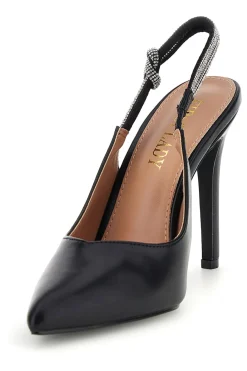 Schwarze Pumps mit hohem Absatz und Glitzerriemen P650-FIRST LADY Online
