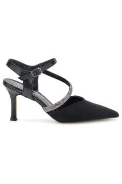 Schwarze Pumps mit Riemchen 65302-PITTARELLO COUTURE Best