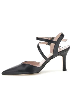 Schwarze Pumps mit Riemen 3811S-PITTARELLO COUTURE New