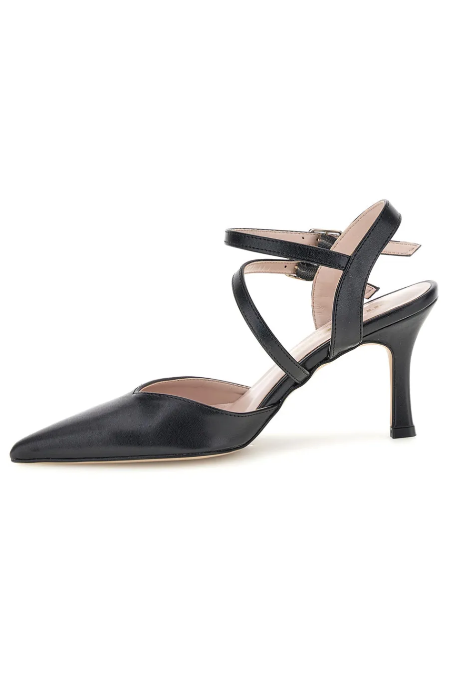 Schwarze Pumps mit Riemen 3811S-PITTARELLO COUTURE New