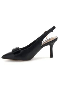Schwarze Pumps mit Riemen und Metallic-Detail Ferre F030-FERRE' Clearance