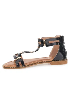 e Sandalen mit flacher Sohle 19467-THE FIRST Hot