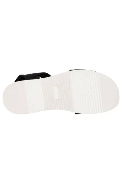 Schwarze Sandalen mit Klettverschluss und perforiertem Band Desert kiss low-SKECHERS Hot