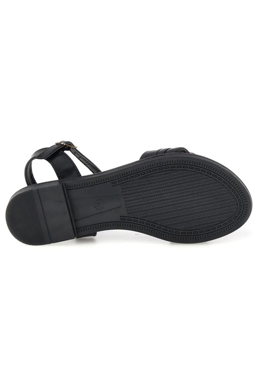 Schwarze Sandalen mit Zierkette PRE5384-MON DIEU Discount