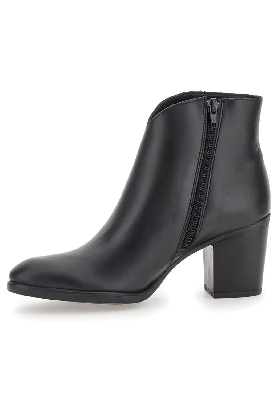 e Stiefeletten aus echtem Leder mit Blockabsatz 4566400-PITTARELLO GLAM New