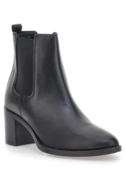 e Stiefeletten aus echtem Leder mit breitem Absatz und elastischen Einsätzen Pittarello Klasse 873240-PITTARELLO CLASS Discount