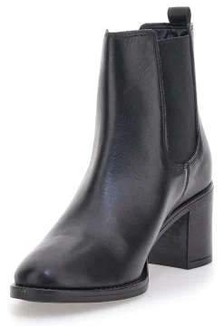 e Stiefeletten aus echtem Leder mit breitem Absatz und elastischen Einsätzen Pittarello Klasse 873240-PITTARELLO CLASS Discount