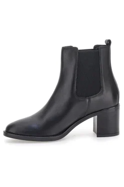 e Stiefeletten aus echtem Leder mit breitem Absatz und elastischen Einsätzen Pittarello Klasse 873240-PITTARELLO CLASS Discount