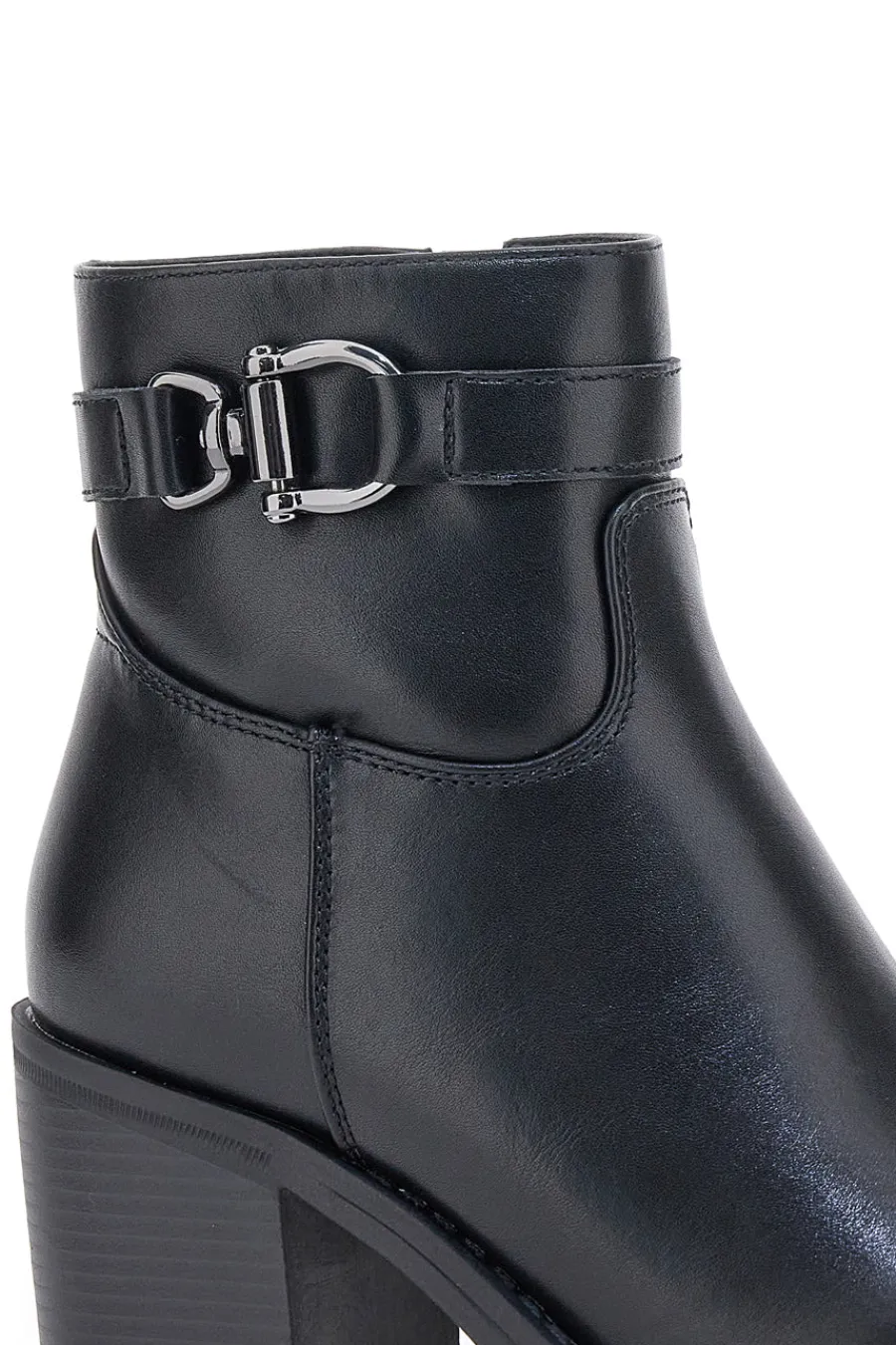 Schwarze Stiefeletten mit Absatz und Gürtel-Detail BT24186003-PITTARELLO CAPSULE Hot