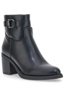Schwarze Stiefeletten mit Absatz und Gürtel-Detail BT24186003-PITTARELLO CAPSULE Hot