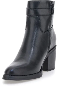 Schwarze Stiefeletten mit Absatz und Gürtel-Detail BT24186003-PITTARELLO CAPSULE Hot