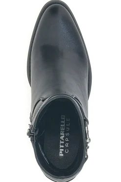 Schwarze Stiefeletten mit Absatz und Gürtel-Detail BT24186003-PITTARELLO CAPSULE Hot