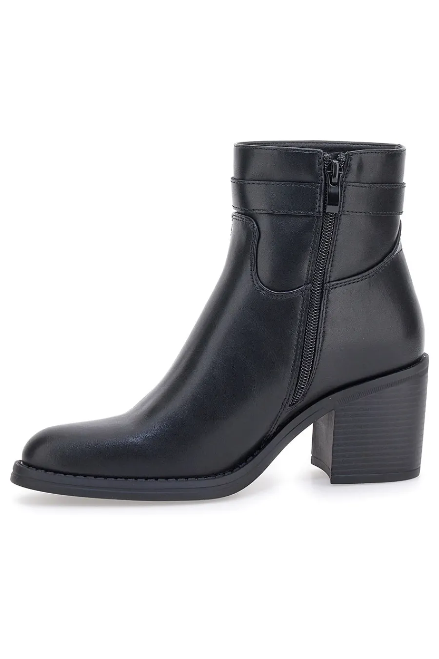 Schwarze Stiefeletten mit Absatz und Gürtel-Detail BT24186003-PITTARELLO CAPSULE Hot