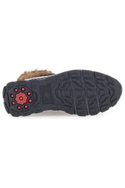 Schwarze Stiefeletten mit warmer Innenausstattung und rutschfester Sohle 24802B08R-RELIFE Sale