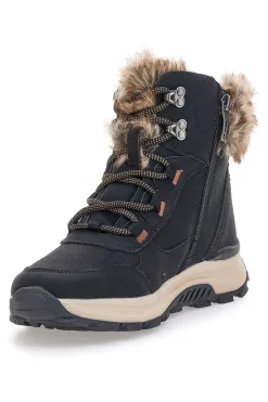Schwarze Stiefeletten mit warmer Innenausstattung und rutschfester Sohle 24802B08R-RELIFE Sale