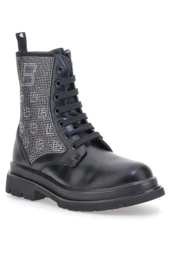 e Stiefeletten von (Modell L97109502) mit Strasssteinen an den Seiten.-LAURA BIAGIOTTI New