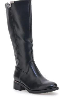 e Stiefel mit metallischen Einsätzen und niedrigem Absatz I256-ENERGY