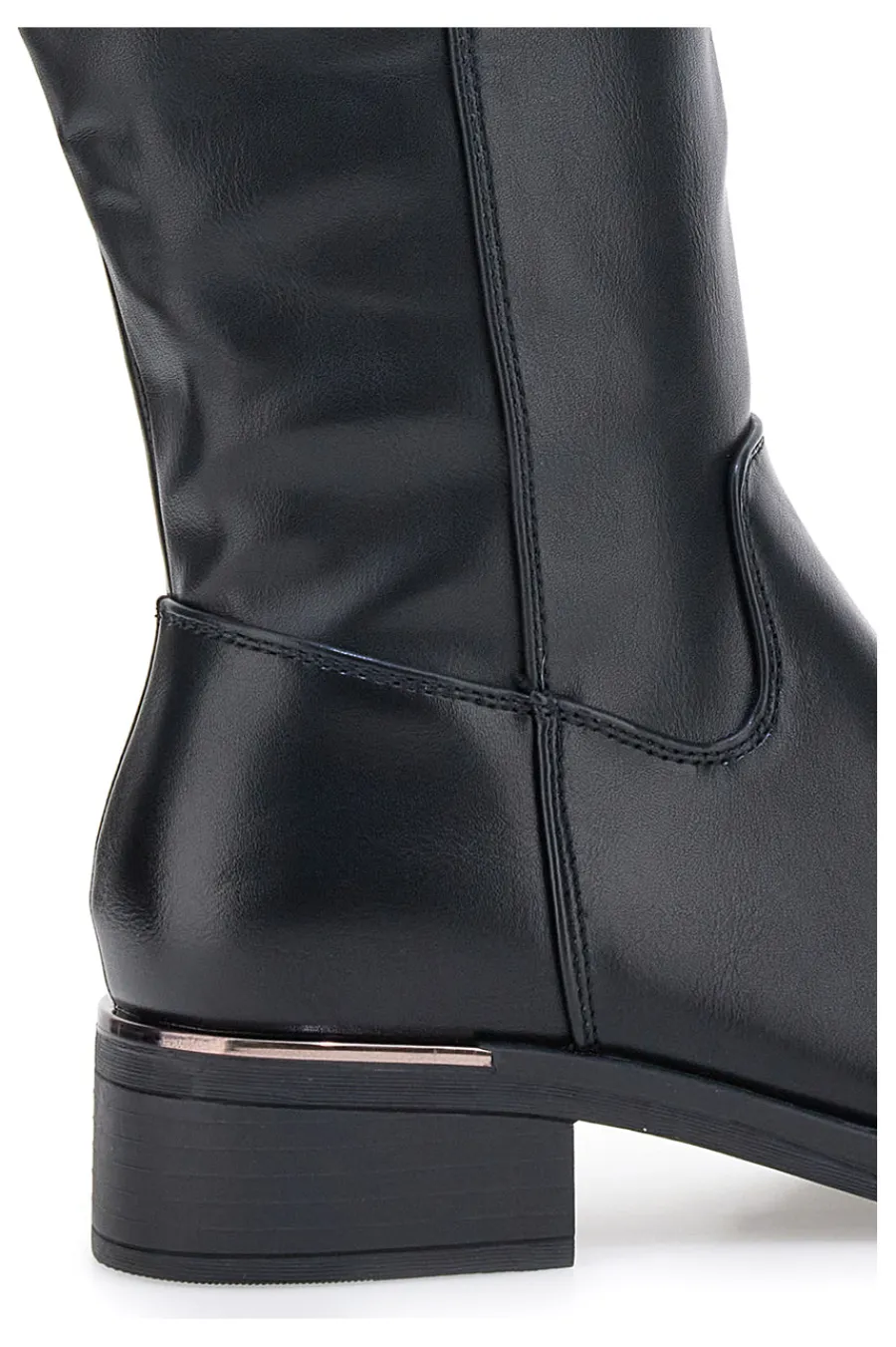 e Stiefel mit metallischen Einsätzen und niedrigem Absatz I256-ENERGY