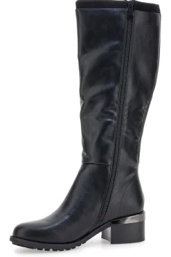 e Stiefel mit niedrigem Absatz und seitlichem Logo SV0183-GMV Online