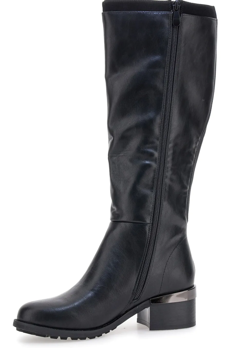 e Stiefel mit niedrigem Absatz und seitlichem Logo SV0183-GMV Online
