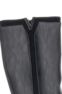 e Stiefel mit niedrigem Absatz und seitlichem Logo SV0183-GMV Online