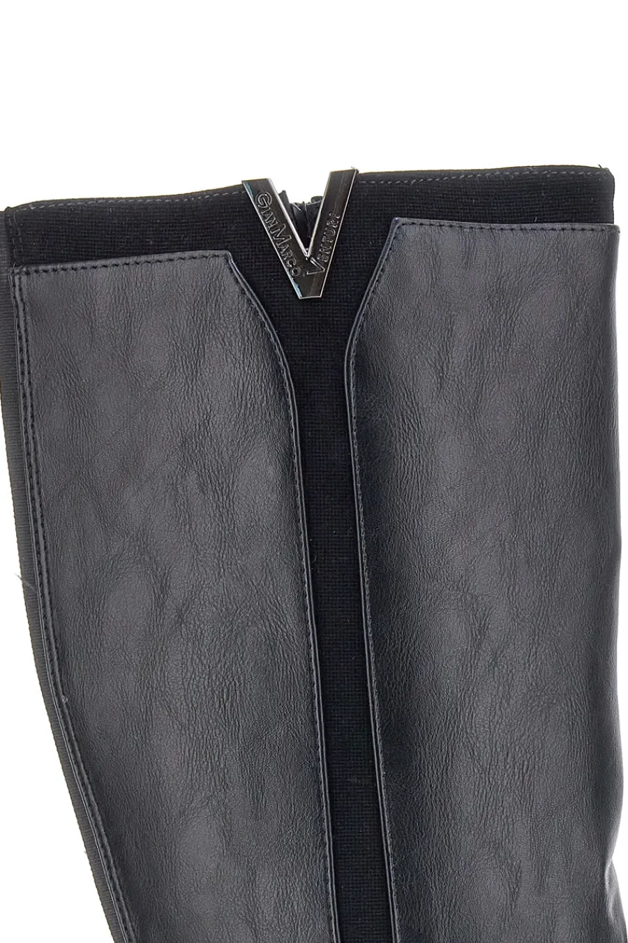 e Stiefel mit niedrigem Absatz und seitlichem Logo SV0183-GMV Online
