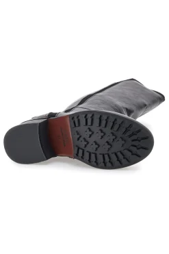 e Stiefel mit niedrigem Absatz und seitlichem Logo SV0183-GMV Online