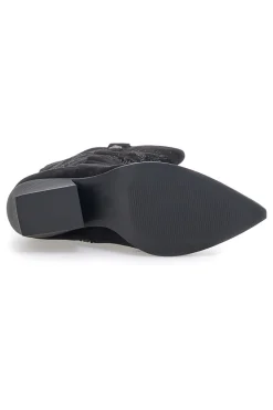 Schwarze Stiefel mit Stickerei und Absatz Cafè Kosten RQ2616-CAFÈ COST Best