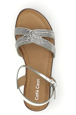 ne Sandalen mit geflochtenen Riemen Café kosten RH24-CAFE' COST