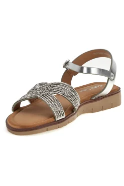 ne Sandalen mit geflochtenen Riemen Café kosten RH24-CAFE' COST