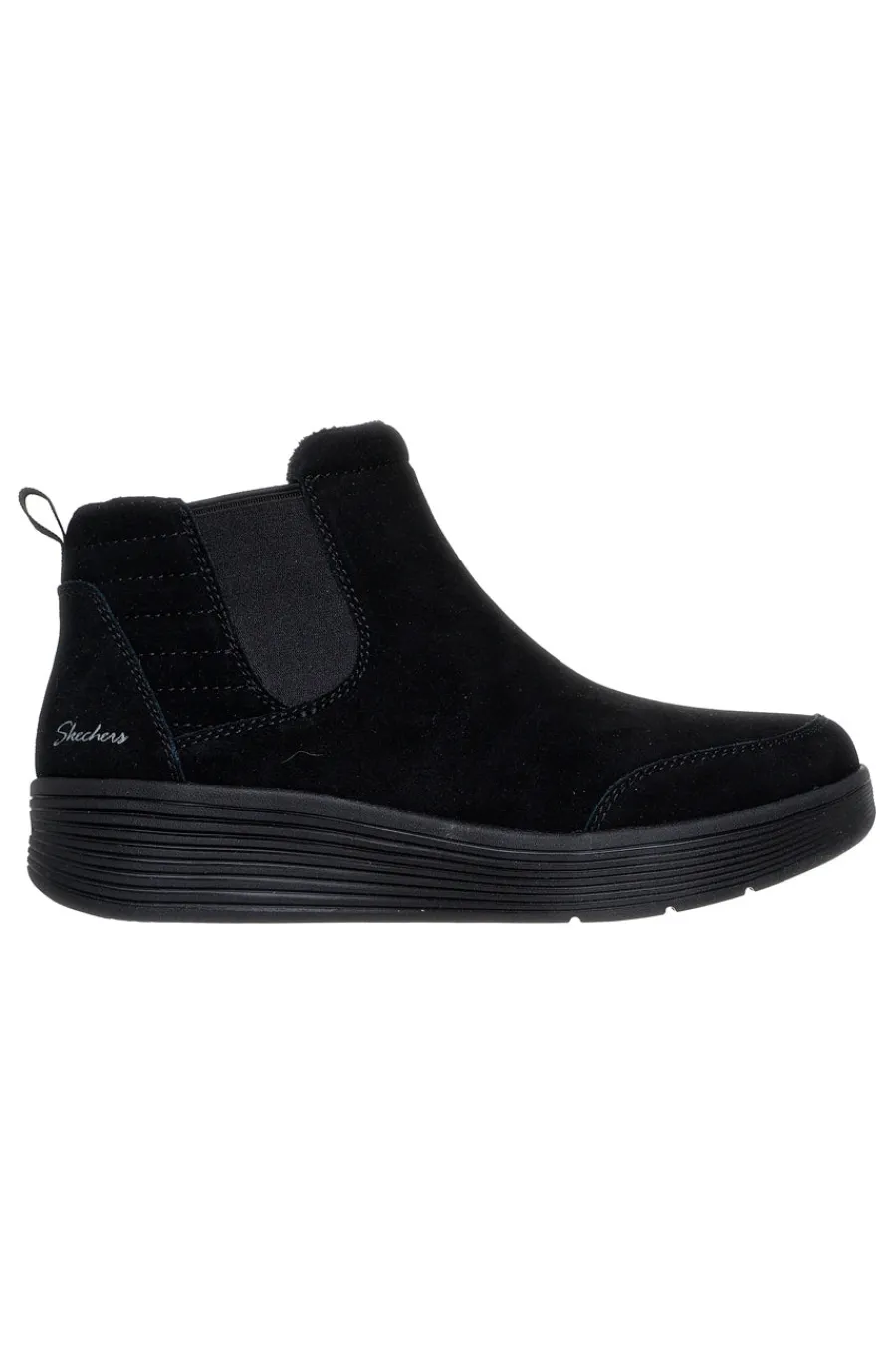 Laguna Harvest Moons Chelsea Boots aus schwarzem Leder mit Arch Fit Innensohle-SKECHERS Online