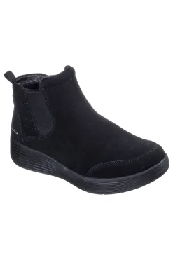 Laguna Harvest Moons Chelsea Boots aus schwarzem Leder mit Arch Fit Innensohle-SKECHERS Online