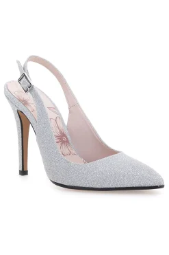 Slingback argento glitter con tacco alto 5425-PITTARELLO ROMANTIC Online