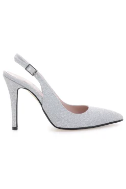 Slingback argento glitter con tacco alto 5425-PITTARELLO ROMANTIC Online
