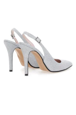 Slingback argento glitter con tacco alto 5425-PITTARELLO ROMANTIC Online