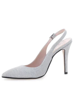 Slingback argento glitter con tacco alto 5425-PITTARELLO ROMANTIC Online