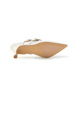 Slingback Bianche con punta affusolata 9447Q7-MON DIEU Online