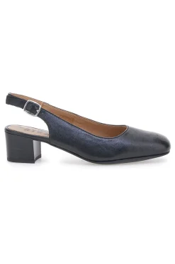 Slingback nere in vera pelle con tacco basso 21684LIDY-PRIMA RIGA Hot