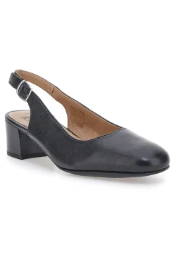 Slingback nere in vera pelle con tacco basso 21684LIDY-PRIMA RIGA Hot