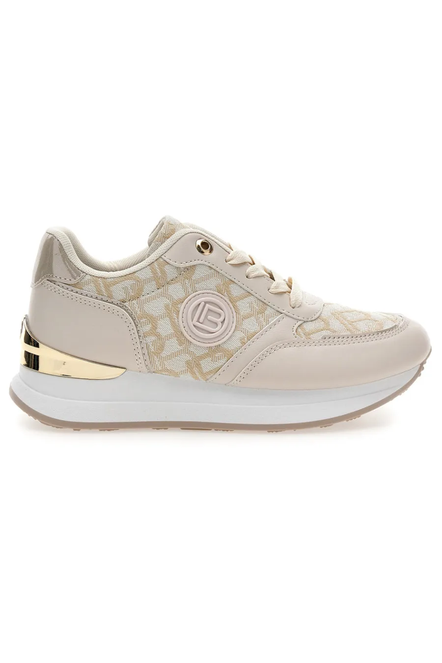 Sneaker con dettagli oro 9625-LAURA BIAGIOTTI New