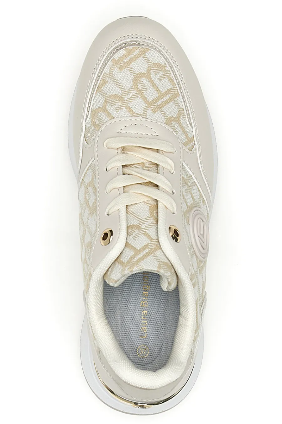 Sneaker con dettagli oro 9625-LAURA BIAGIOTTI New