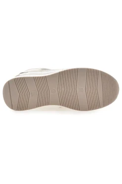 Sneaker beige con inserto dorato 9655-LAURA BIAGIOTTI