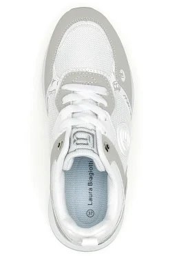 Sneaker bianca e grigia con inserti argento 9623-LAURA BIAGIOTTI Clearance