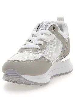 Sneaker bianca e grigia con inserti argento 9623-LAURA BIAGIOTTI Clearance