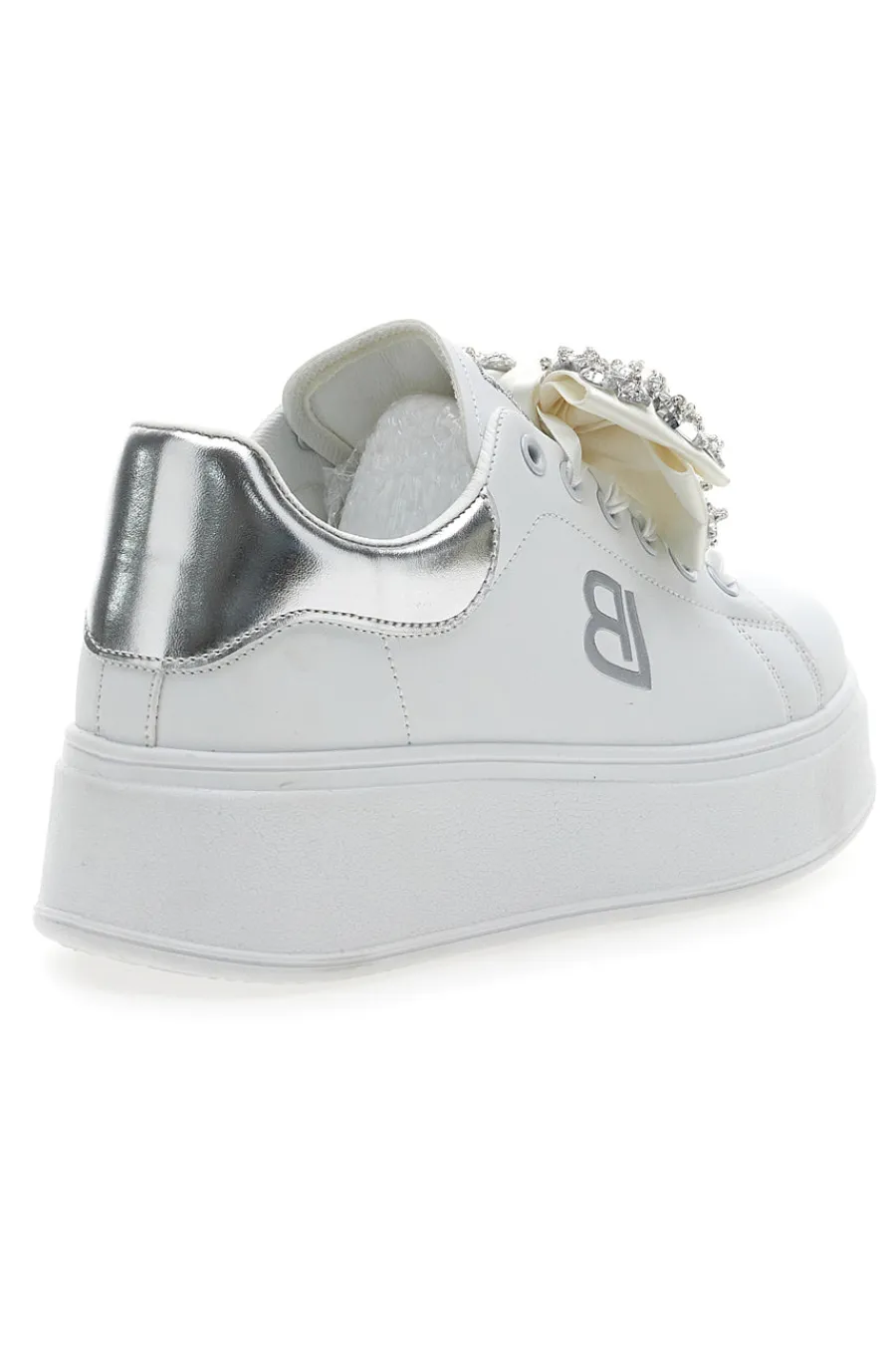 Sneaker Bianche Con Fiocco 8929-LAURA BIAGIOTTI New