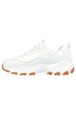 Sneaker da Donna Bianca con suola gum e Memory Foam D’Lites Good Neutral-SKECHERS Sale