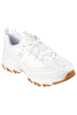 Sneaker da Donna Bianca con suola gum e Memory Foam D’Lites Good Neutral-SKECHERS Sale