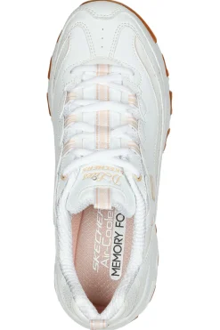 Sneaker da Donna Bianca con suola gum e Memory Foam D’Lites Good Neutral-SKECHERS Sale