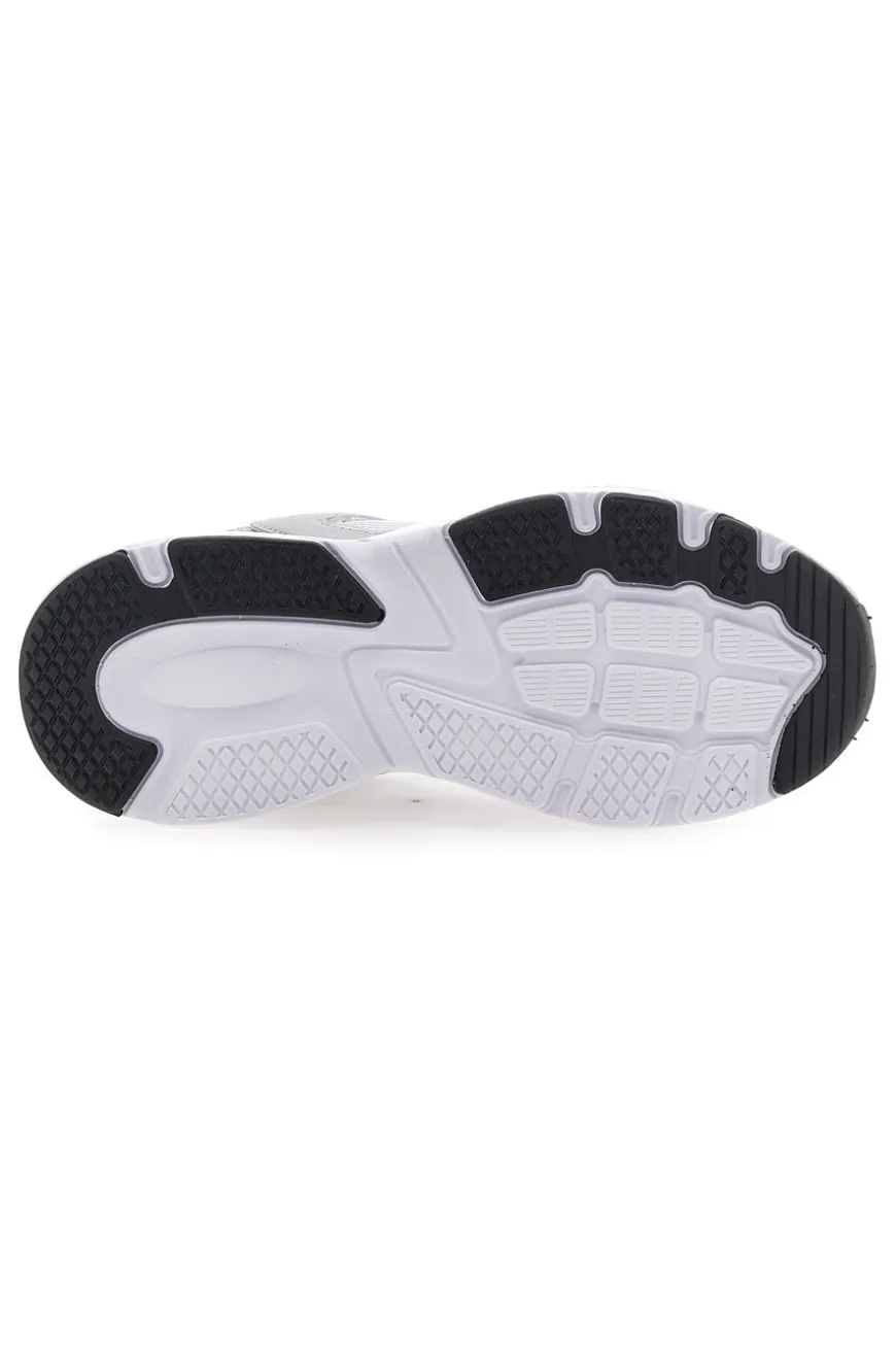 Sneaker da ragazza bianche e argento con inserti metallizzati Diadora Alley Metal GS