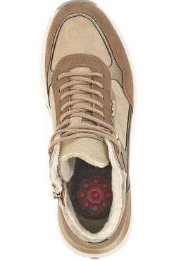 Sneakers alte beige con interno caldo e zip laterale Relife 25807B04R